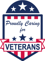 proudly caring for veterans logo